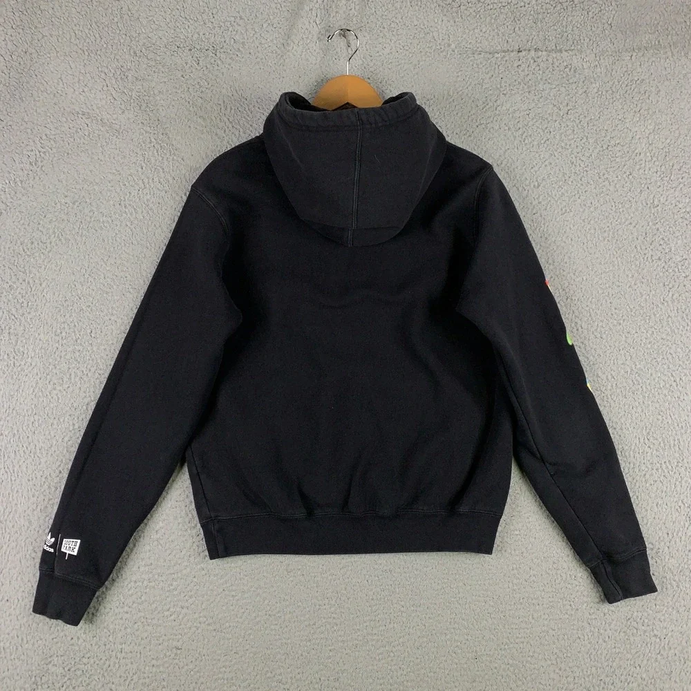Adidas South Park Hoodie Mens Small Black Graphic Pullover Fleece Characters